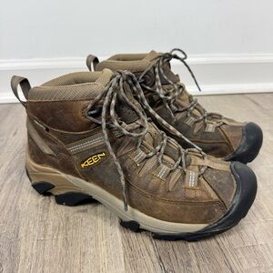 KEEN Targhee II Mid Hiking Boots Women’s Size 10 Brown Waterproof Gorpcore